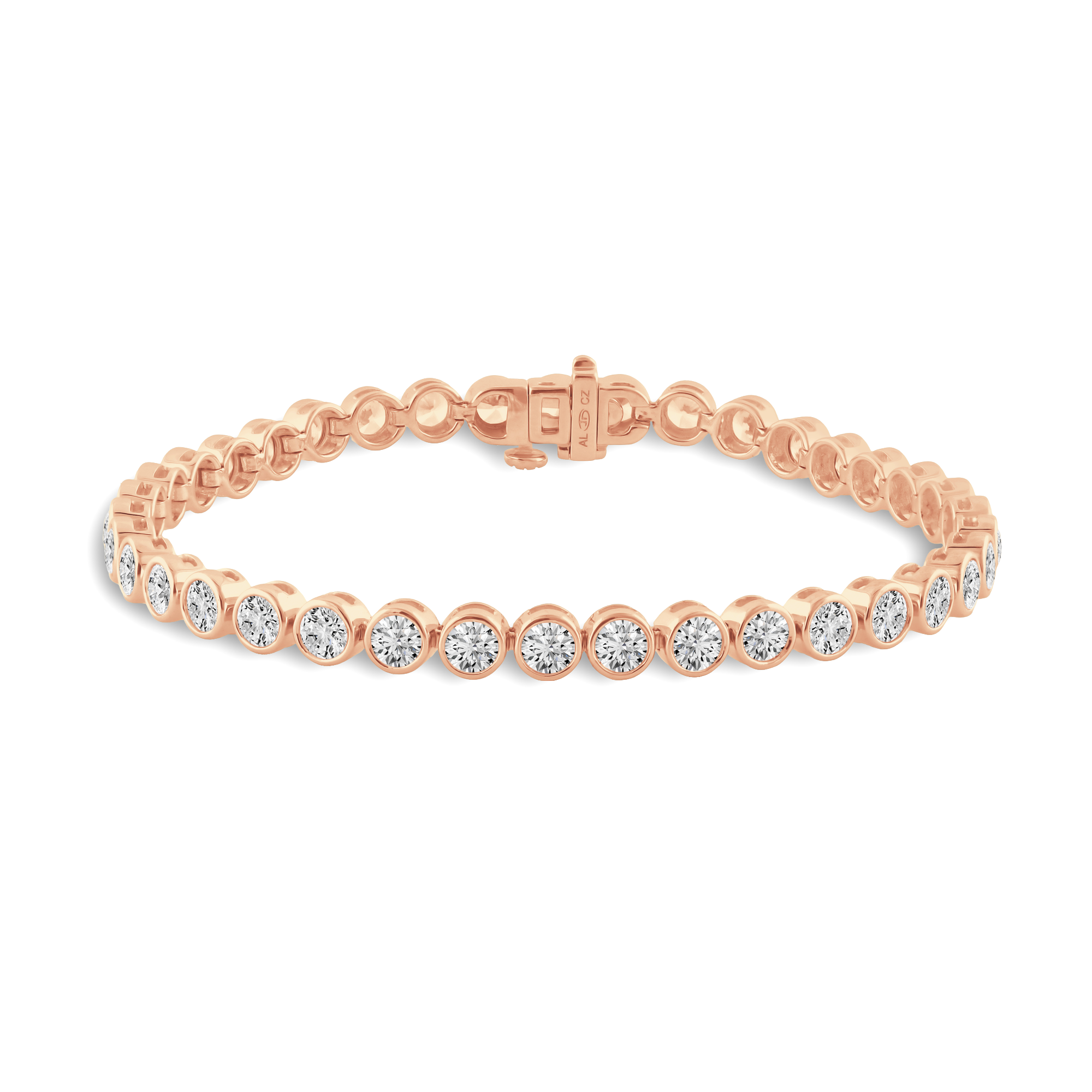 Round Full Bezel Tennis Bracelet