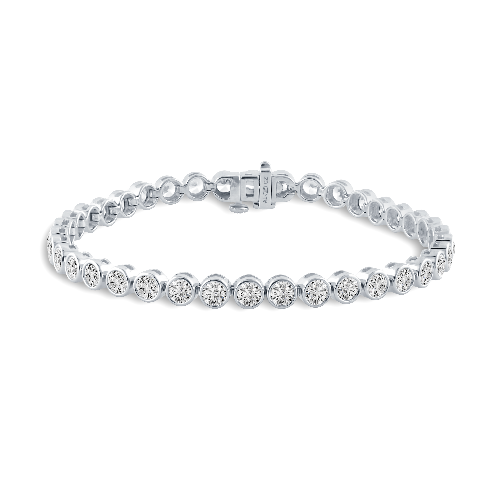 Round Full Bezel Tennis Bracelet