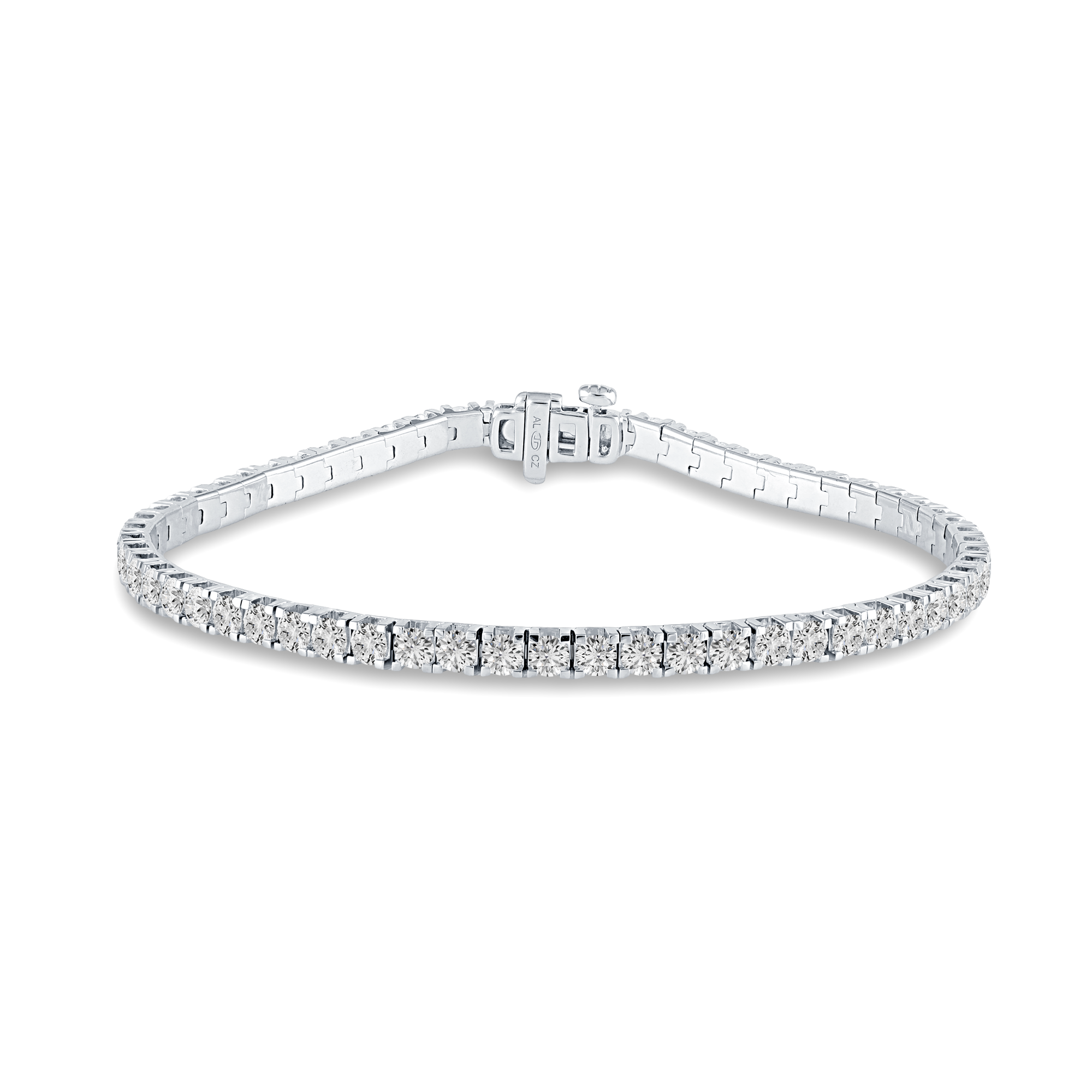 Classic 4 Prong Closed Back Tennis Bracelet