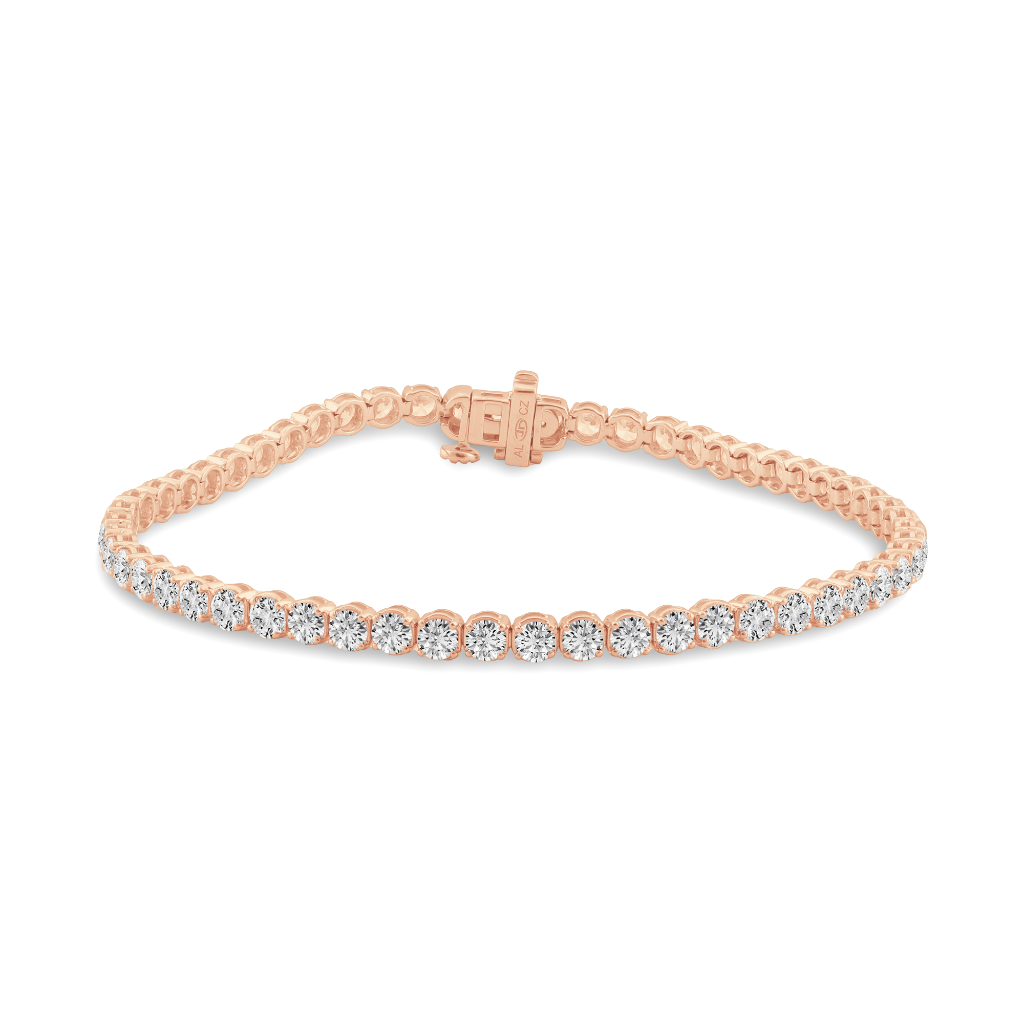 Light Weight Round Basket Tennis Bracelet