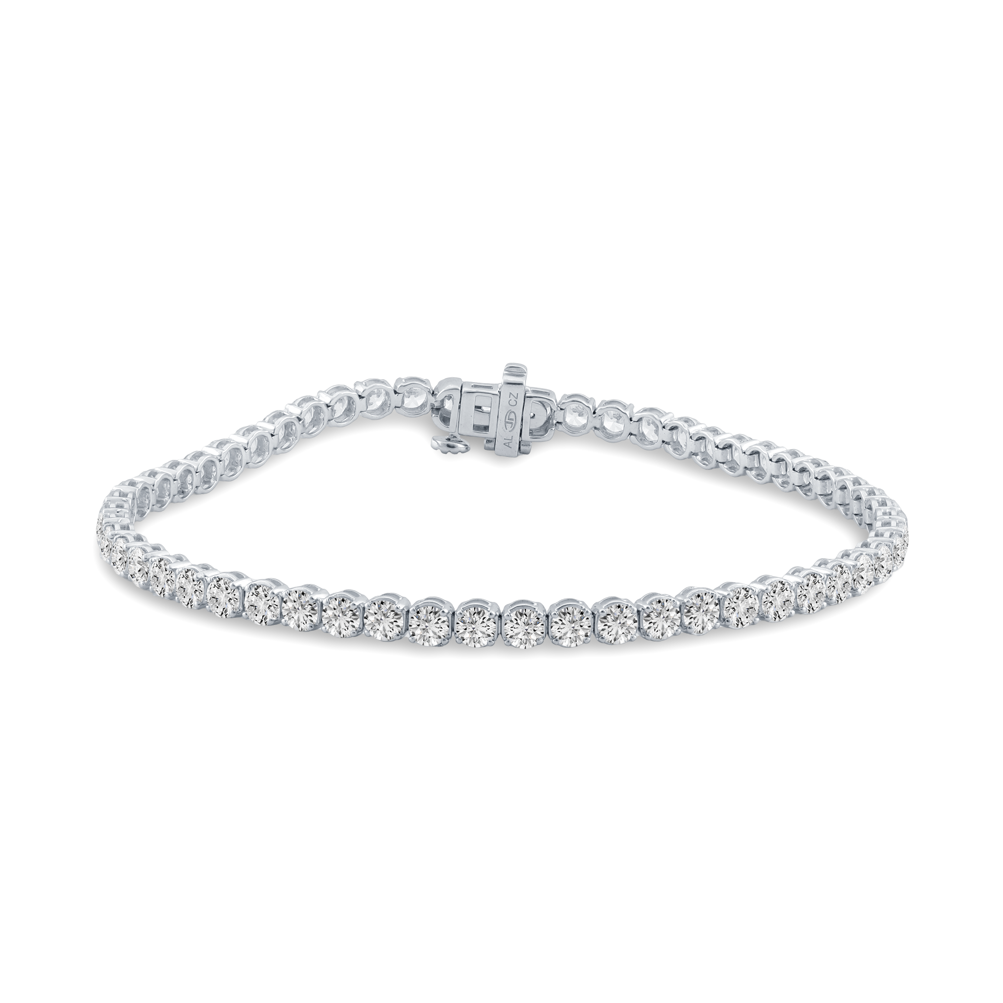 Light Weight Round Basket Tennis Bracelet