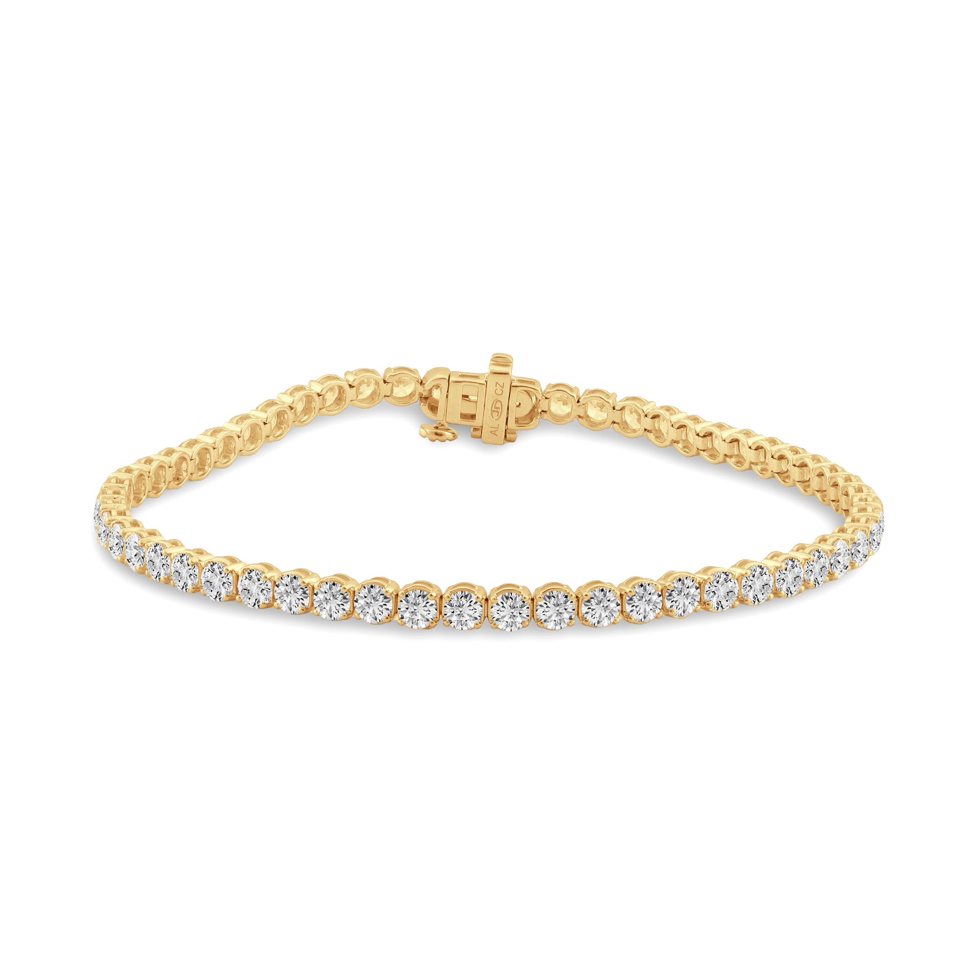 Light Weight Round Basket Tennis Bracelet