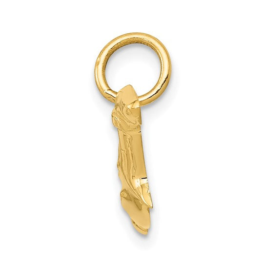 14k Yellow Gold Hammerhead Shark Pendant