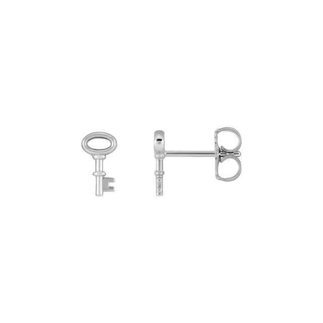 Petite Key Stud Earrings