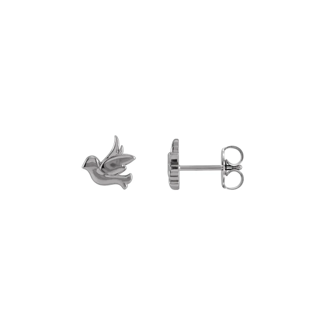 Tiny Bird Stud Earrings
