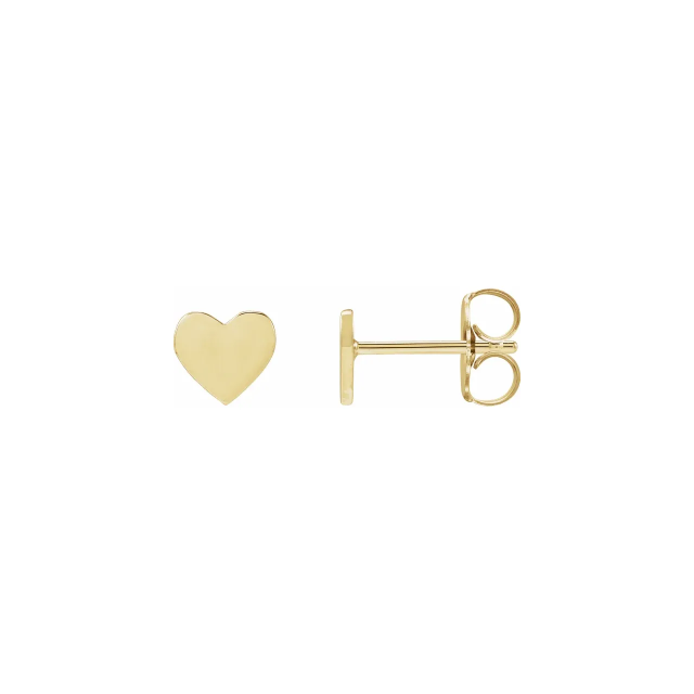 Heart Stud Earrings