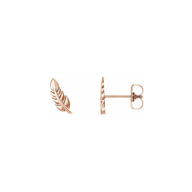 Leaf Stud Earrings