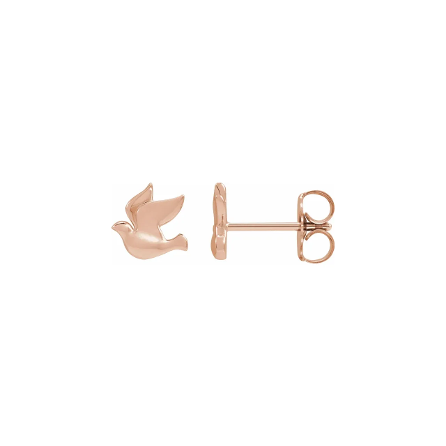 Holy Spirit Dove Stud Earrings