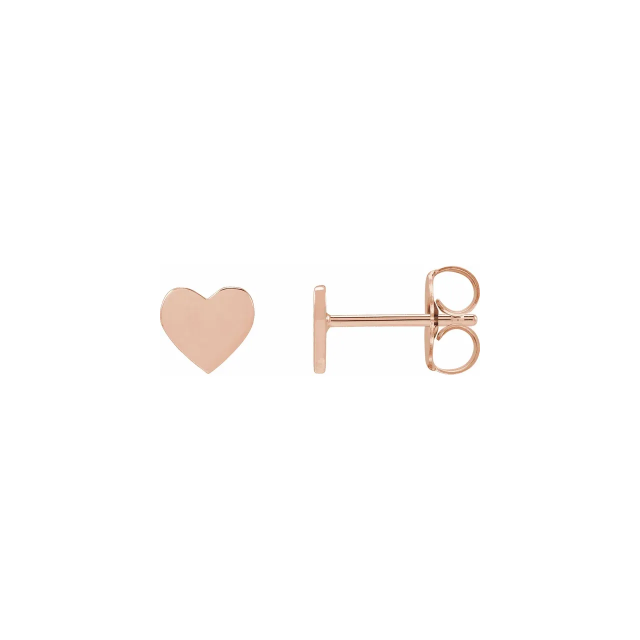 Heart Stud Earrings
