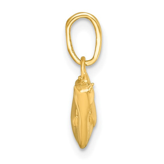 14k Yellow Gold Hanging Cat Pendant