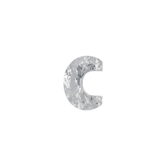 Initial C Custom Brilliant cut Lab Grown Diamond
