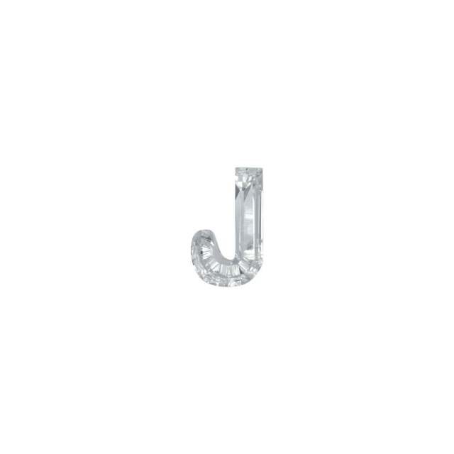 Initial J Custom Brilliant cut Lab Grown Diamond