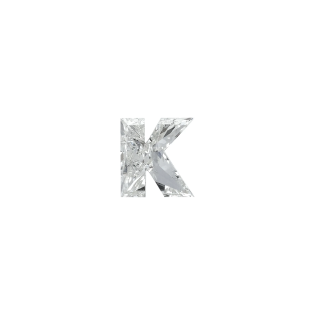 Initial K Custom Brilliant cut Lab Grown Diamond