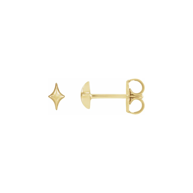 Gold Star Stud Earrings
