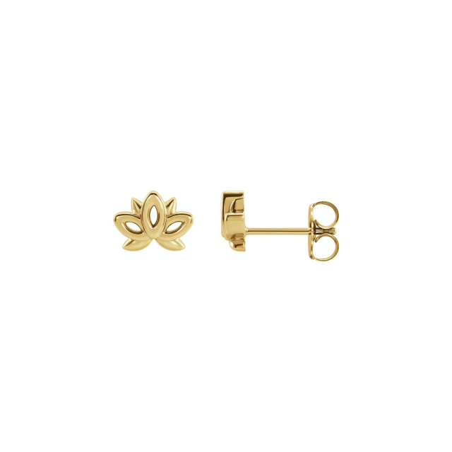 Lotus Stud Earrings