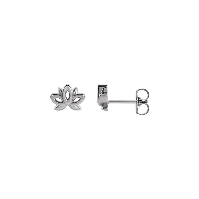 Lotus Stud Earrings