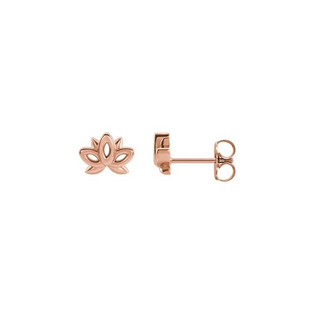 Lotus Stud Earrings