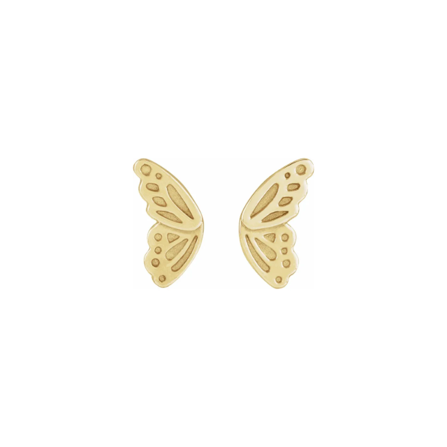Butterfly Split Wing Stud Earrings