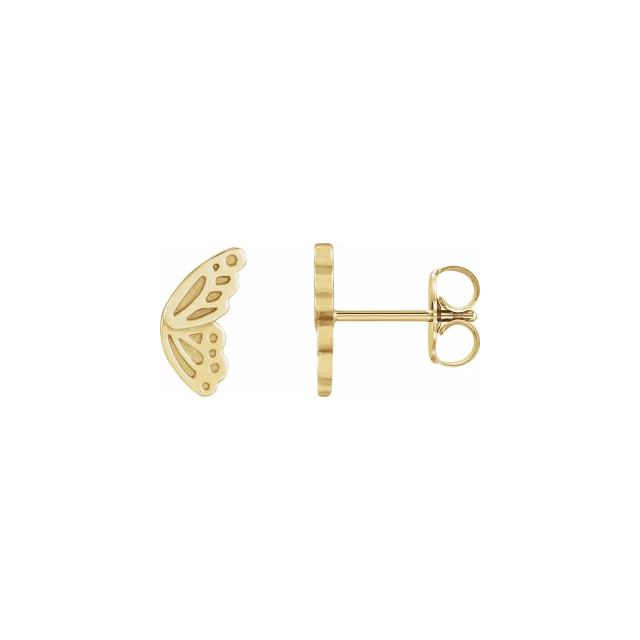 Butterfly Split Wing Stud Earrings