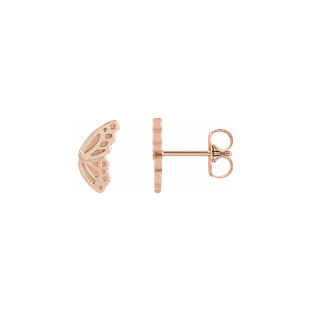 Butterfly Split Wing Stud Earrings