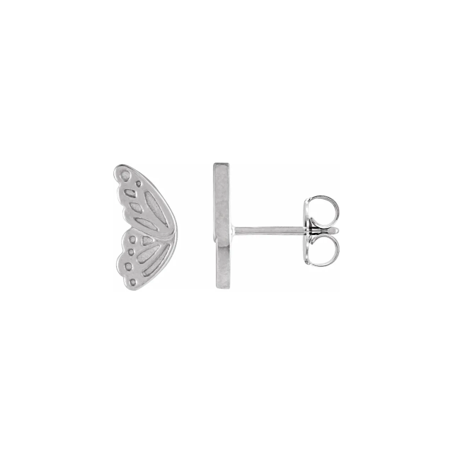 Butterfly Split Wing Stud Earrings