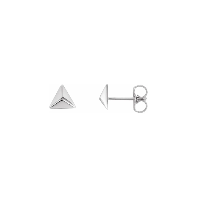Pyramid Stud Earrings
