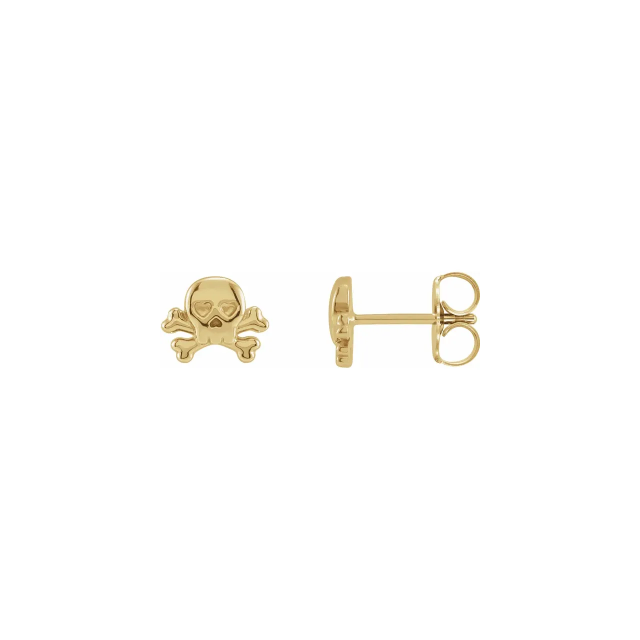Skull & Crossbones Stud Earrings