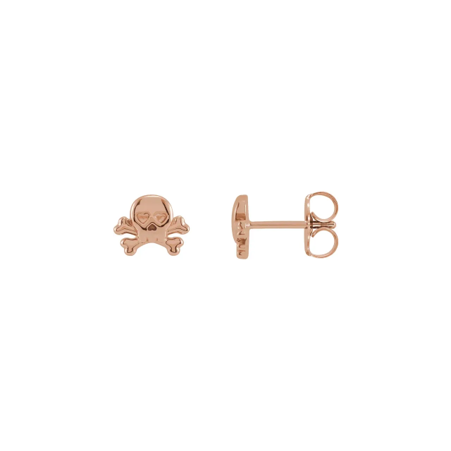 Skull & Crossbones Stud Earrings