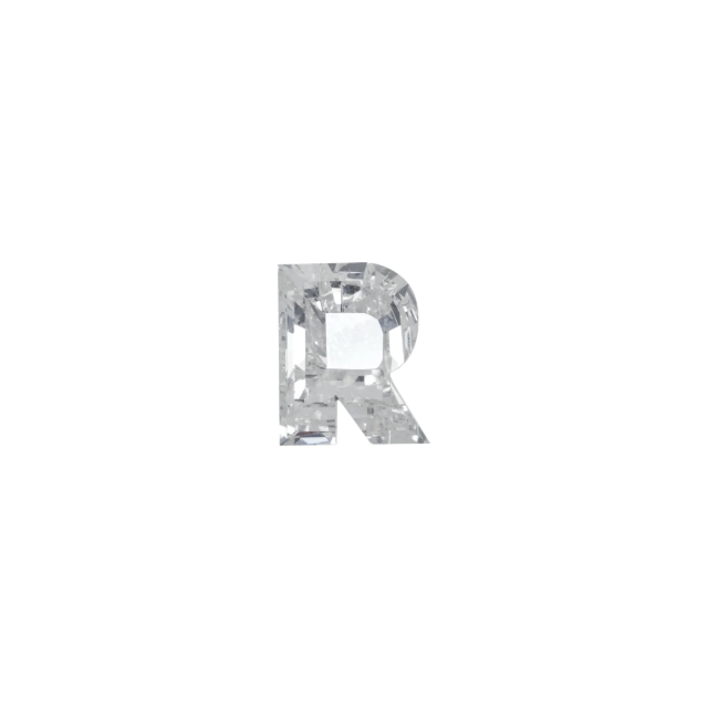 Initial R Custom Brilliant cut Lab Grown Diamond