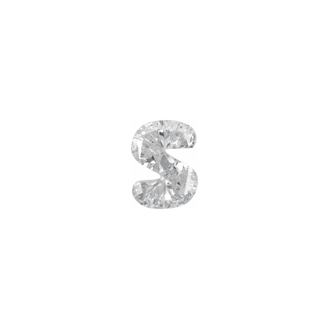 Initial S Custom Brilliant cut Lab Grown Diamond