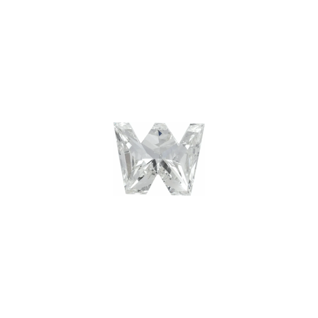 Initial W Custom Brilliant cut Lab Grown Diamond