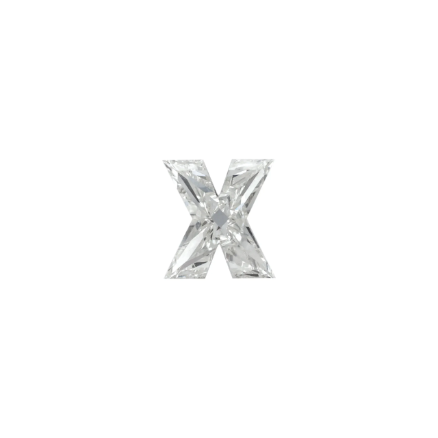 Initial X Custom Brilliant cut Lab Grown Diamond