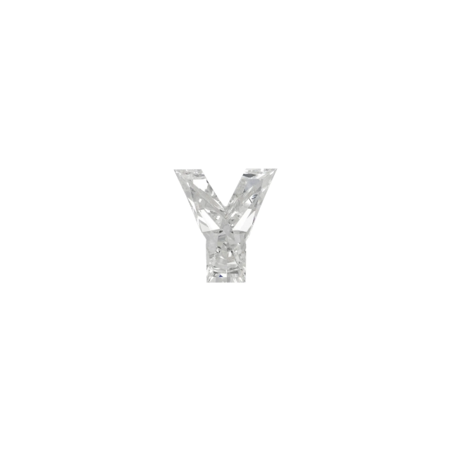 Initial Y Custom Brilliant cut Lab Grown Diamond